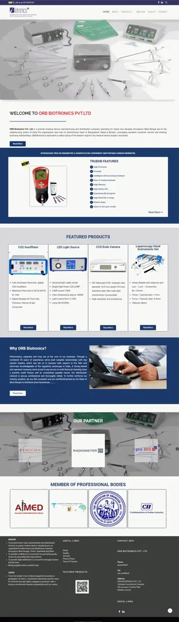 Medical instrument website